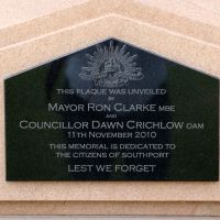 Southport War Memorial 11 November 2010 Rededication Stone