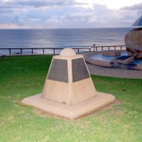 USS Mugford Memorial with Hospital Ship Memorial in the Background at sunrise