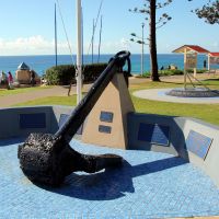 Coollongatta Merchant Navy Memorial with Hospital Ship Centaur and Small Ships Squadron Memorials in the Background