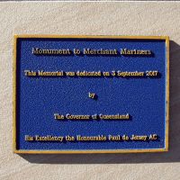 Coollongatta Merchant Navy and Mariners Memorial Dedication Plaque