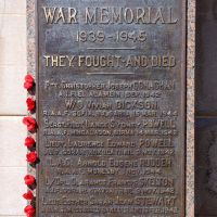 Coolongatta Goodwin Park World War II War Memorial Roll of Honour Memorial Plaque