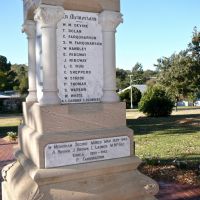 Drayton Soldiers Memorial Park panel with names, photo 2012