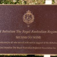 The 7nd Battalion RAR Memorial Plaque at the Tweed Heads Anzac Memorial