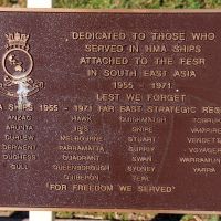 The RAN Ships Far East Strategic Reserve (1955-1971) Memorial Plaque at the Tweed Heads Anzac Memorial