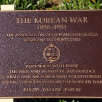 The Korean War  (1950-1953)Memorial Plaque at the Tweed Heads Anzac Memorial