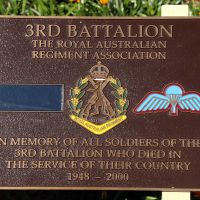 The 3rd Battalion (1948-2000) Memorial Plaque at the Tweed Heads Anzac Memorial