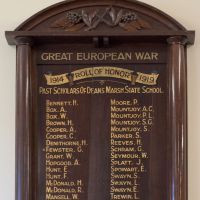Deans Marsh State School WW1 Roll of Honor