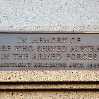 Port Macquarie War Memorial July 1969 Dedication Plaque
