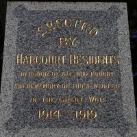 Panel One Harcourt Cenotaph