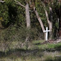 Lone memorial at Maldon ANZAC Hill