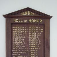 Bambra Roll of Honor 1914-1919