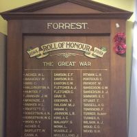 Forrest Roll of Honour: The Great War