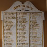 1914 -1919 Honour Board