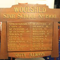 Woolshed State School No 1900 Honour Board