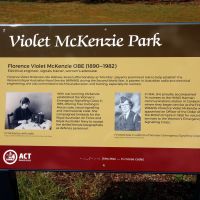 Violet McKenzie Park Interpretative Board