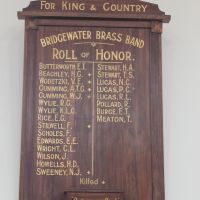 Bridgewater Brass Band Roll of Honour