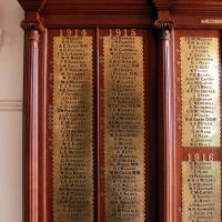 York District World War I Honour Board (1 of 3)