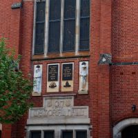 St George Cathedral Burt Memorial Hall with Freize Tributes to Burt Family Members Killed in World War I and Family Crest