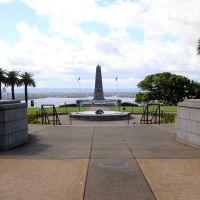 Western Australia State War Memorial and Flame of Remembrance Overlooking the Swan River From Kings Park