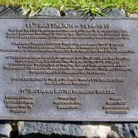 First AIF 11th Battalion Interpretative Plaque Located Adjacent to the Battalion Commemorative Sundial