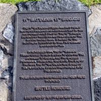 Second AIF 11th Battalion, 13th Brigade Interpretative Plaque Located Adjacent to the Battalion Commemorative Sundial