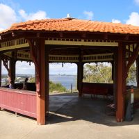 Kings Park Rotunda Housing Returned Ex-Servicewomen's Memorial Plaque Attached to Commemorative Bench Seat
