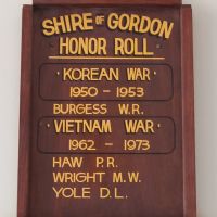 Shire of Gordon Honor Roll