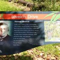 Lovekin Drive Avenue of Honour Interpretative Board