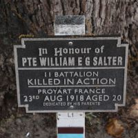 Memorial Plaque Located Along the Lovekin Drive Honour Avenue