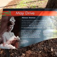 May Drive Honour Avenue Interpretative Board