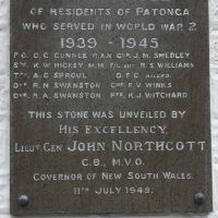Patonga WW2 War Memorial & Honour Roll