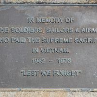 Woy Woy Memorial Park Vietnam Plaque