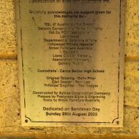 Sandakan Prisoner Of War Memorial War Relatives Association Commemorative Plaque Kings Park, Perth