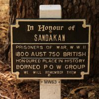 Sandakan Prisoner Of War Memorial War Plaque Located Adjacent to the Main Memorial