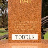 Battle of Tobruk Memorial, Dedication Transcript, Kings Park Perth