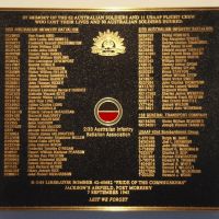 Port Moresby Liberator Crash 2-33 AIF Honour Roll ANZAC Memorial Sydney Hyde Park