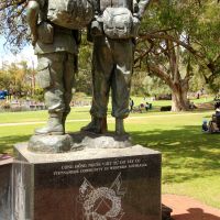 Vietnam Memorial Pavillon Commemorative Statues and Dedication Stone, Kings Park Perth
