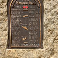 2/2nd Australian Commando Squadron Memorial Stone Roll of Honour Plaque, Kings Park Perth 