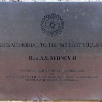 HMAS Sydney II Memorial Dedication Plaque