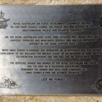 HMAS Sydney II Memorial and the RAAF No 9 Squadron Association Commemorative Plaque