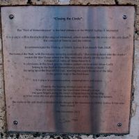 HMAS Sydney II Memorial "Closing the Circle" Interpretative Plaque