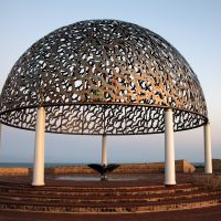HMAS Sydney II Memorial and Representation Bow Section of the Ship At Sunrise 