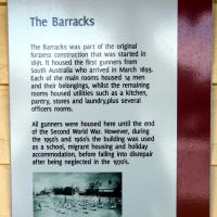 Princess Royal Fortress Main Barracks Building Interpretative Board