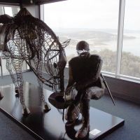 National Anzac Centre Wire Sculpture of Trooper and His Horse, Albany