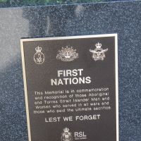 First Nations Plaque, 13/11/2023