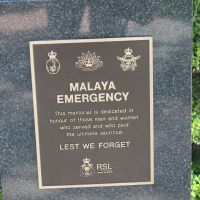 Malaya Emergency Plaque, 13/11/2023