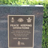 Peace Keeping Operations Plaque, 13/11/2023