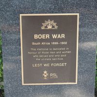 Boer War Plaque, 13/11/2023