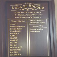 Hurdle Ck West State School 2536 & District Roll of Honour
