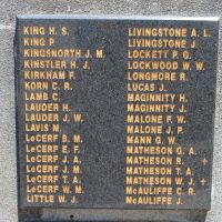 Tumbarumba Memorial Park WW2 Honour Roll